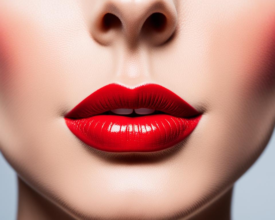 achieving the perfect pout with red lipstick