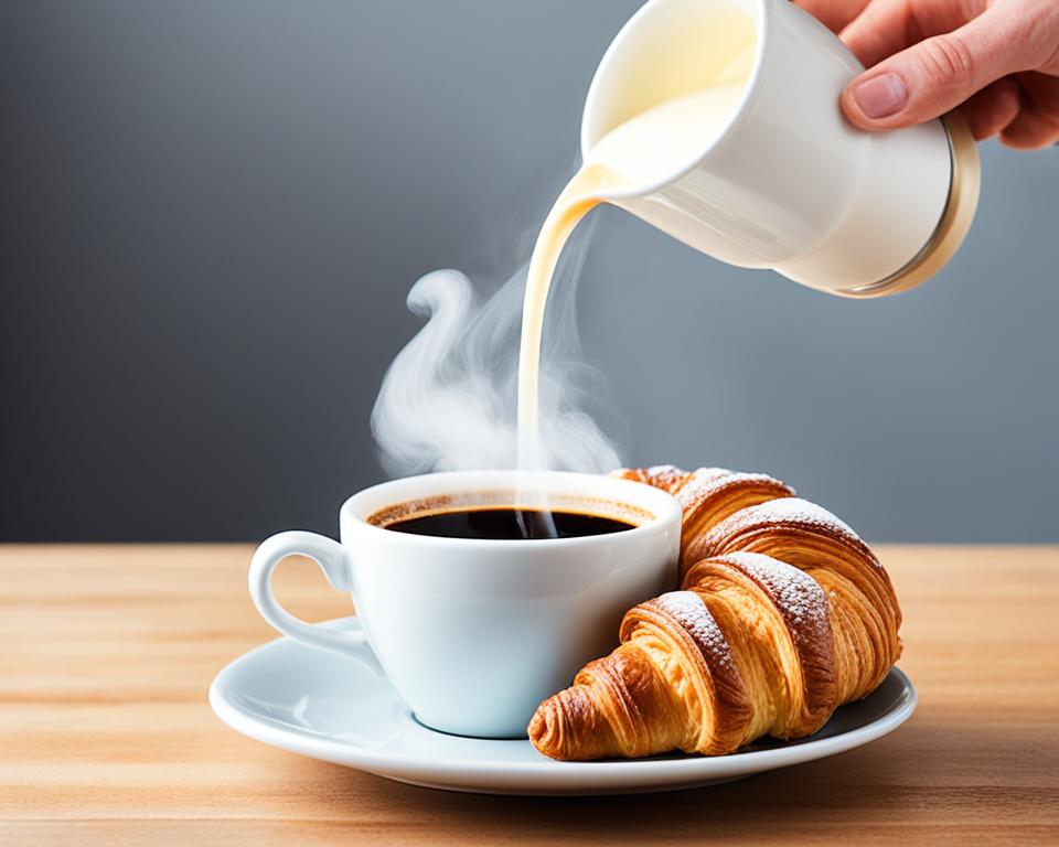 croissant and beverage pairing